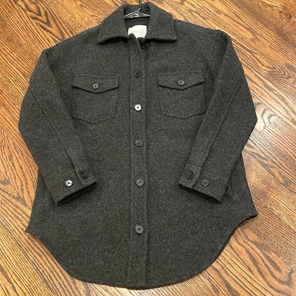 Wilfred Jackets & Blazers - Wilfred Free sz M medium 100% Merino Wool buttoned jacket coat shacket